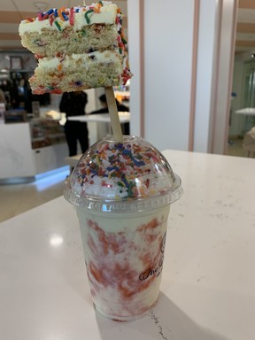The Princess specialty milkshake at The Duchess Cafe at the Hamilton Princess and Beach Club. (Jane Stevenson/Toronto Sun)