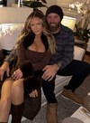 Paulina Gretzky and husband Dustin Johnson are seen in a photo posted to her Instagram Story on Feb. 10, 2023.