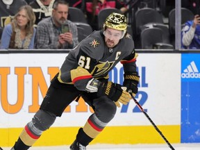Golden Knights captain Mark Stone underwent back surgery and will be out indefinitely, the team announced.