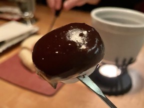 J’AIME LE QUEBEC: Fall in love with the food, snow pursuits and lodgings Fondue is delectable at Restaurant La Savoie, where one can truly have a hearty meal. (EDDIE CHAU/Toronto Sun)