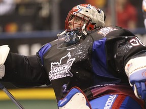 Nick Rose made 38 saves  in the win for the Rock. Jack Boland/Toronto Sun