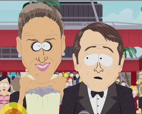 SARAH JESSICA PARKER, LEFT. SOUTH PARK STUDIOS