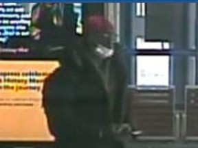 An image released by DRPS of a suspect in the stabbing at the Ajax GO station.