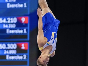Trampoline gymnast Artur Troyan, 19, spent the first half of his life in Mykolaiv, Ukraine but calls Red Deer home now. Earlier this week, Troyan won bronze medals for Alberta at the Canada Winter Games.                                         Handout PHOTO