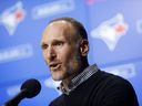 Toronto Blue Jays president Mark Shapiro is seen during a press conference in Toronto, Friday, Dec. 27, 2019. 