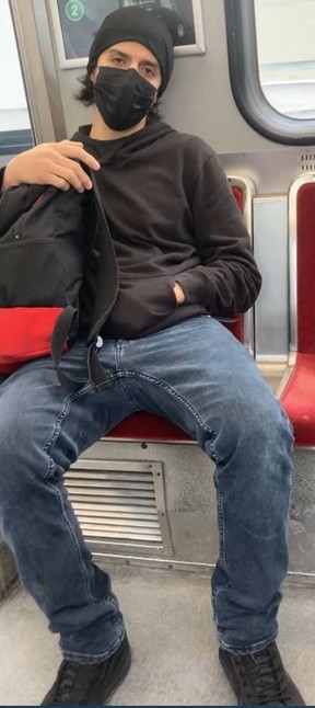 An image released by Toronto Police of the suspect in an alleged indecent act Jan. 2 on an LRT train at McCowan Station.