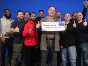A group of electricians won a $1-million Encore lottery prize.