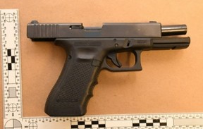 The subject official’s Glock. SIU HANDOUT