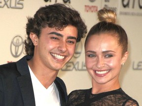 Hayden Panettiere is pictured with her brother Jansen in Los Angeles in October 2013.