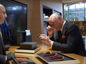 Kevin O'Leary crying over expensive, one-of-a-kind watch.
