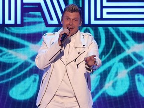Backstreet Boys singer Nick Carter performs during the iHeart Radio Jingle Bell Ball in New York City, Dec. 9, 2022.