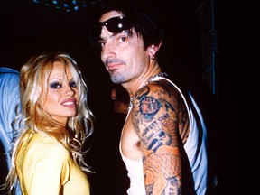 Pamela Anderson and Tommy Lee are seen in 1995.