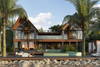 A rendering of a beachfront luxury residence at the Pavilions Anambas. Source: The Pavilions Anambas