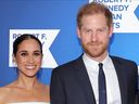 Prince Harry and Meghan Markle at RFK Awards in New York in December 2022.