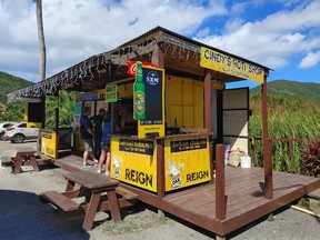 Cindy’s Roti Shop is one of the more popular lolos (similar to a food truck) in St. Maarten. Get there early or you may miss out.