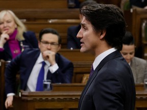 Prime Minister Justin Trudeau speaks during Question Period in the House of Commons on Parliament Hill in Ottawa, Feb. 1, 2023.
