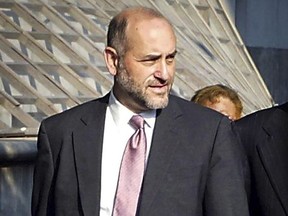 Attorney Mark Pomerantz arrives at Federal Court in New York, Aug. 12, 2002.