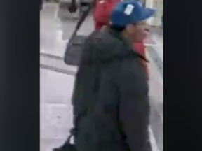 An image released by Toronto Police of the suspect in an alleged hate-motivated assault at Bloor-Yonge Station.