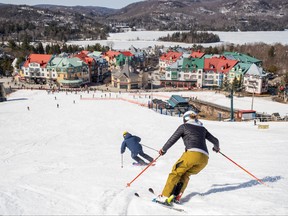 Mount Tremblant will be open for business with lots of snow recently in the area.
