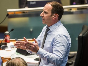Josh Matlow during a meeting in the Council Chambers at City Hall in Toronto on January 30, 2019.