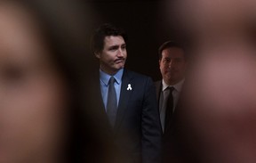 Prime Minister Justin Trudeau arrives before the Mass Casualty Commission delivers its final report into the April 2020 mass shootings, when a gunman who at one point masqueraded as a police officer caused country's worst mass shooting during a 12-hour rampage, in Truro, Nova Scotia, Canada, on May 30, 2023.