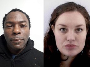 In this handout photo composite from the Metropolitan Police, Mark Gordon and Constance Marten's headshots are seen March 1, 2023 in Brighton, England.