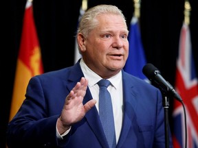 Ontario Premier Doug Ford is seen in Ottawa, Feb. 7, 2023.