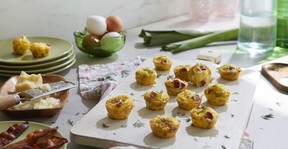 Leek, Bacon and Cheese Mini Frittatas – supplied