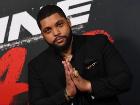 O’Shea Jackson Jr. arrives for Universal Pictures premiere of “Cocaine Bear” at Regal LA Live theatre in Los Angeles. (Photo by Valerie Macon/AFP via Getty Images)