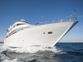 A British hedge fund billionaire has listed his megayacht for sale with a price tag of $150 million.