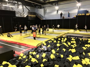 Foam pits and trampolines at Woodward Park City. CYNTHIA MCLEOD/TORONTO SUN