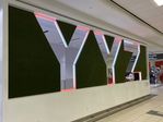 The YYZ sign at Toronto Pearson International Airport on Saturday, March 11, 2023.