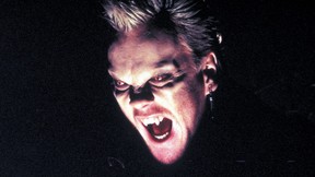 Kiefer Sutherland in a scene from The Lost Boys.