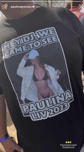 An image posted Saturday, March 18, 2023 to the Instagram Story of Paulina Gretzky.