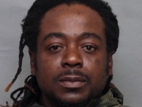 Reginald Cuff, 40, of Toronto, is wanted for allegedly assaulting a North York woman, threatening to kill her and damaging her car.