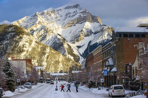The beautiful town of Banff.
