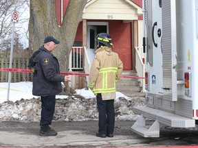 Mike Ross, an investigator with the Ontario Fire Marshal's office, was investigating a fire deemed "suspicious" by Oshawa Fire that occurred at home on 99 Court St. - just south of the GM Centre. The fire was spotted by a worker at a nearby business just before 10 a.m.