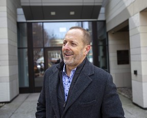 Niagara Falls Mayor Jim Diodati outside of city hall on Friday, March 24, 2023.
