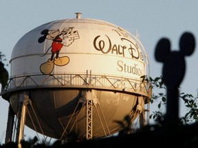 The water tower at The Walt Disney Co. at the company's headquarters in Burbank, Calif., Feb. 7, 2011.