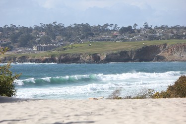 Pebble Beach can be seen in the distance from the beachfront in charming Carmel-by-the-Sea. IAN SHANTZ/TORONTO SUN