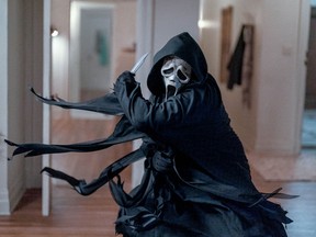 The Ghostface killer - or at least one of them - in "Scream VI."