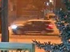 Investigators need help locating this suspect vehicle in a hit-and-run that occurred near Dufferin St. and Kennard Ave., in North York, on Monday, Feb. 27, 2023.