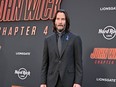 Keanu Reeves attends the premiere of John Wick: Chapter 4 at TCL Chinese Theatre in Los Angeles, March 20,2023.