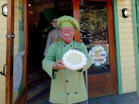 Kermit Carpenter displays his wares at Kermit’s Key West Key Lime Shoppe. (Dave Pollard/Toronto Sun)