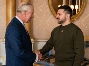King Charles welcomes President Volodymyr Zelenskyy to Buckingham Palace - Instagram