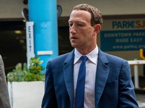 Mark Zuckerberg, chief executive officer of Meta Platforms Inc., arrives at federal court in San Jose, California, US, on Tuesday, Dec. 20, 2022. The Federal Trade Commission claims Meta's plan to buy the competitor will give it an unfair advantage in the burgeoning VR market.