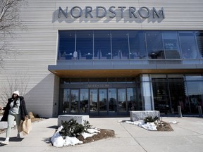 A Nordstrom department store is shown at Sherway Gardens in Toronto on Thursday, March 9, 2023.