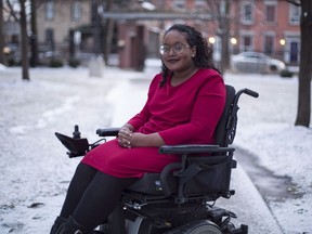 Sarah Jama poses for a portrait in Hamilton, Ont., on Tuesday, March 13, 2018.