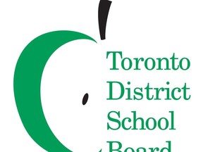 An advocacy group is accusing a Toronto elementary school of anti-Black racism after receiving reports alleging three students were locked in a closet-sized room on separate occasions. The Toronto District School Board (TDSB) logo is seen in this undated handout.