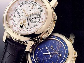 The Patek Philippe Sky Moon Tourbillon wristwatch.